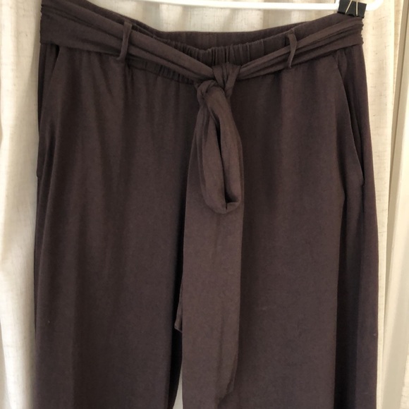 Theory Culottes in Chocolate Brown - Picture 5 of 5